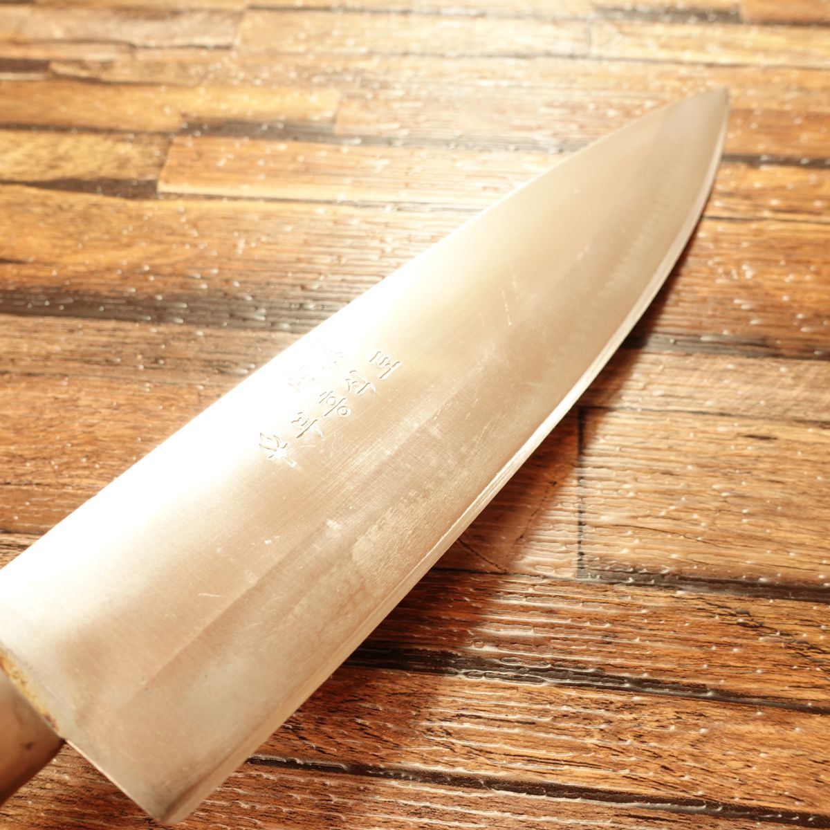 Couteau de chef Nanbara Gyuto, aiguisé, couteau coréen, à double tranchant, à simple tranchant, incliné 7:3, acier inoxydable, Hangul