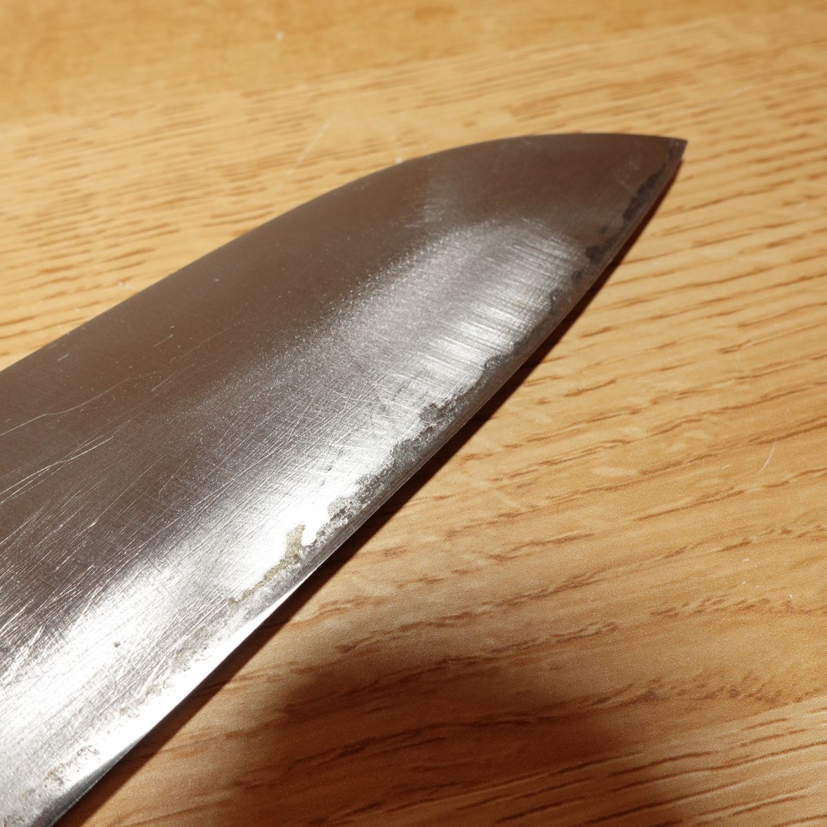 Couteau Santoku Takahisa, aiguisé, couteau tout usage, Gyuto, Hon-Warikomi, couteau occidental, à double tranchant