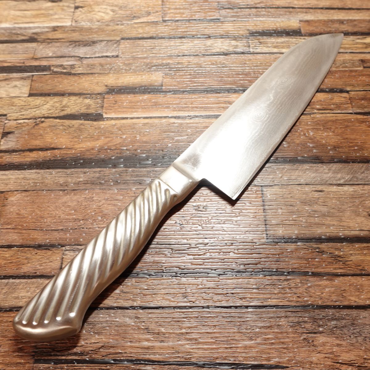 Couteau Santoku Tojiro-Pro, aiguisé, Damas, couteau tout usage, Tojiro-Pro, avec gravure du nom