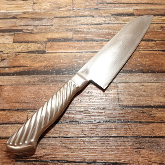 Couteau Santoku Tojiro-Pro, aiguisé, Damas, couteau tout usage, Tojiro-Pro, avec gravure du nom