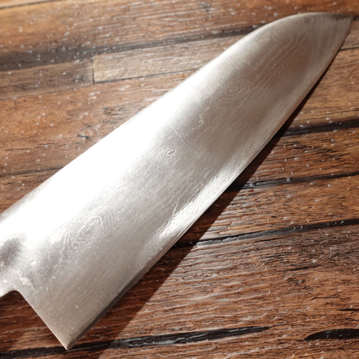 Tojiro-Pro Santoku Knife, Sharpened, Damascus, All-purpose Knife, Tojiro-Pro, With Name Engraving