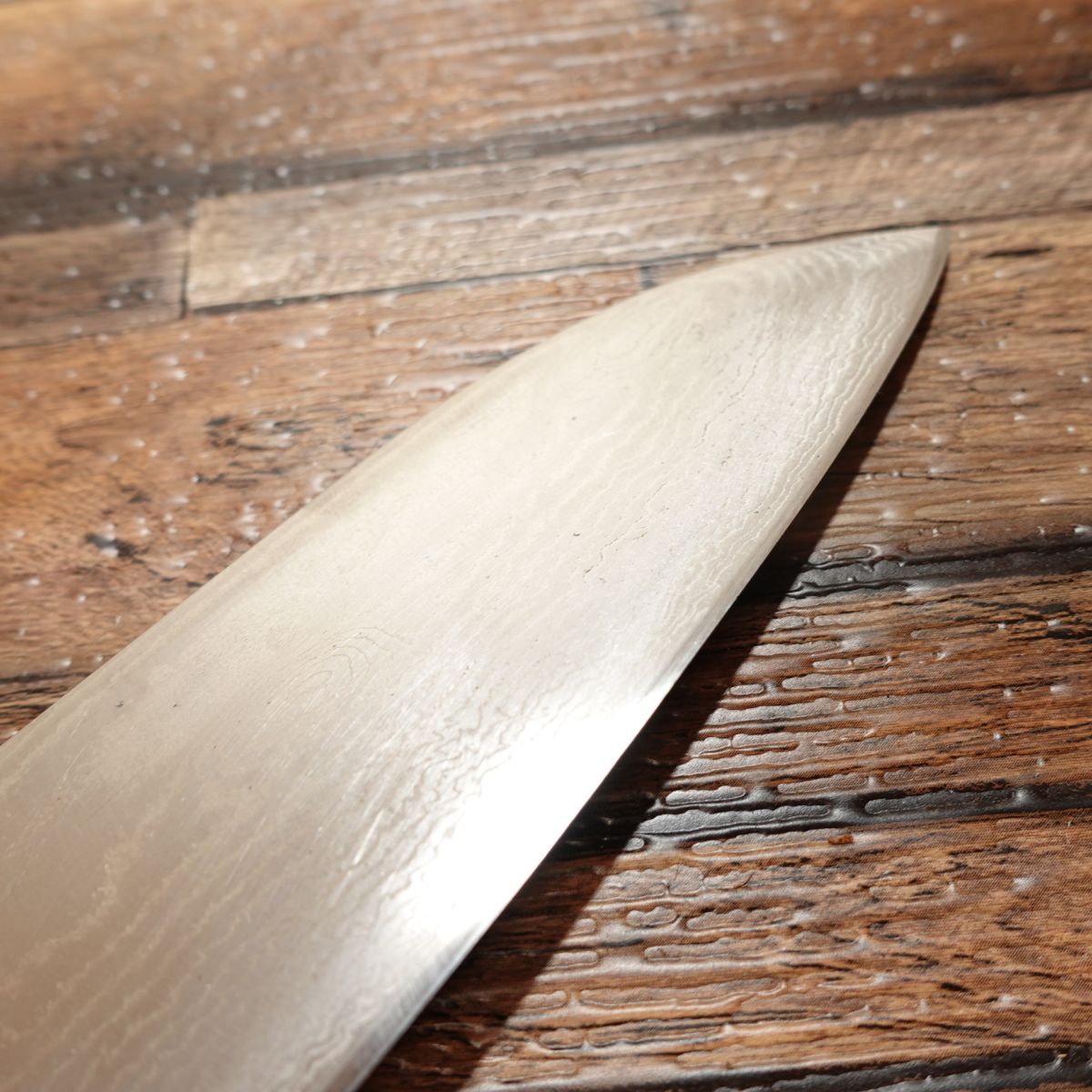 Tojiro-Pro Santoku Knife, Sharpened, Damascus, All-purpose Knife, Tojiro-Pro, With Name Engraving