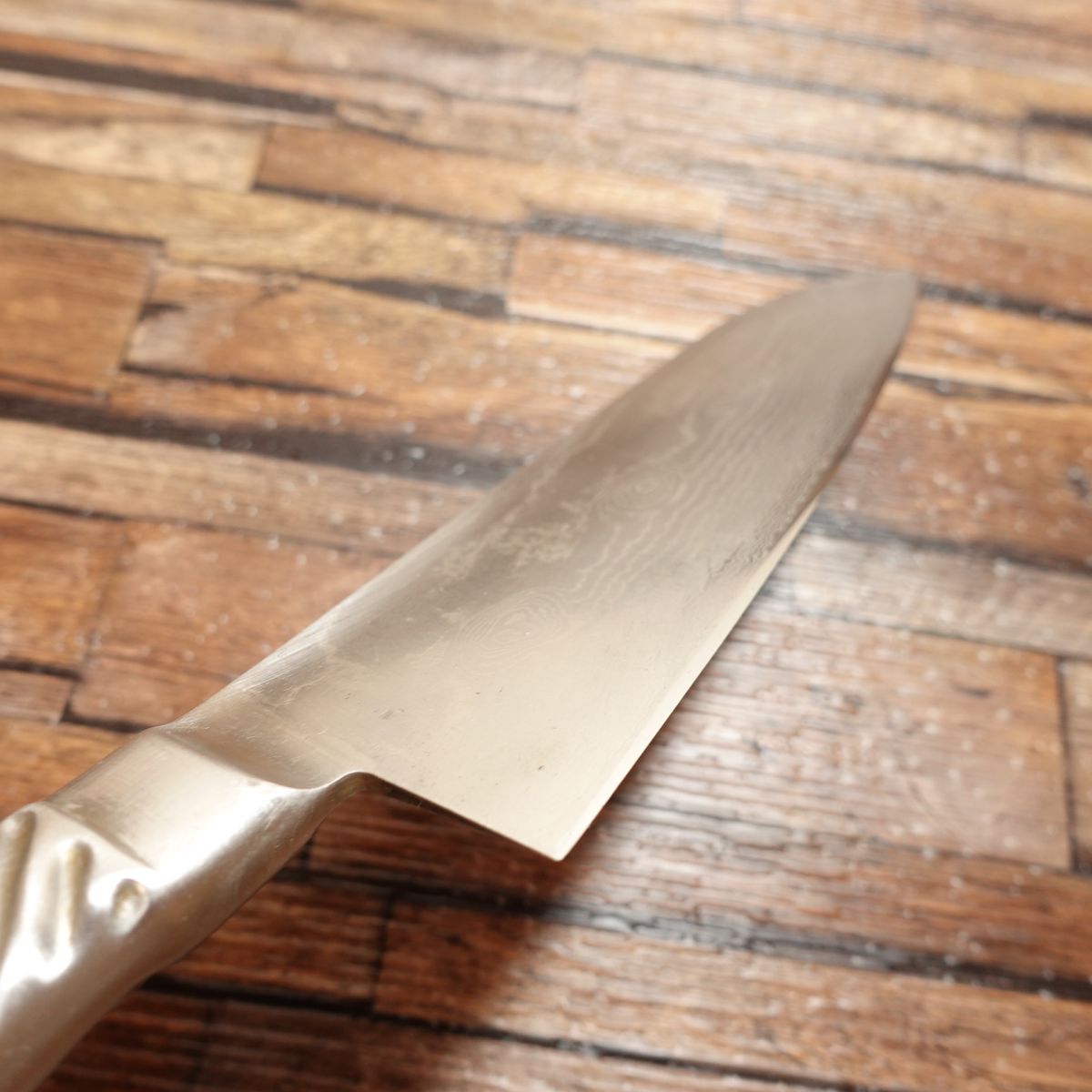 Tojiro-Pro Santoku Knife, Sharpened, Damascus, All-purpose Knife, Tojiro-Pro, With Name Engraving