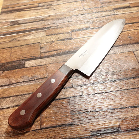 Couteau Santoku SU-3000, aiguisé, couteau tout usage, Hon-Warikomi, 3 couches