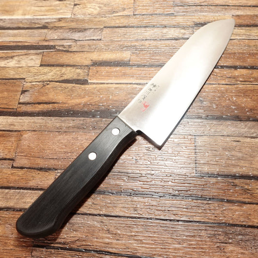 Couteau Santoku Toshiro Kandagawa, aiguisé, couteau tout usage, acier inoxydable