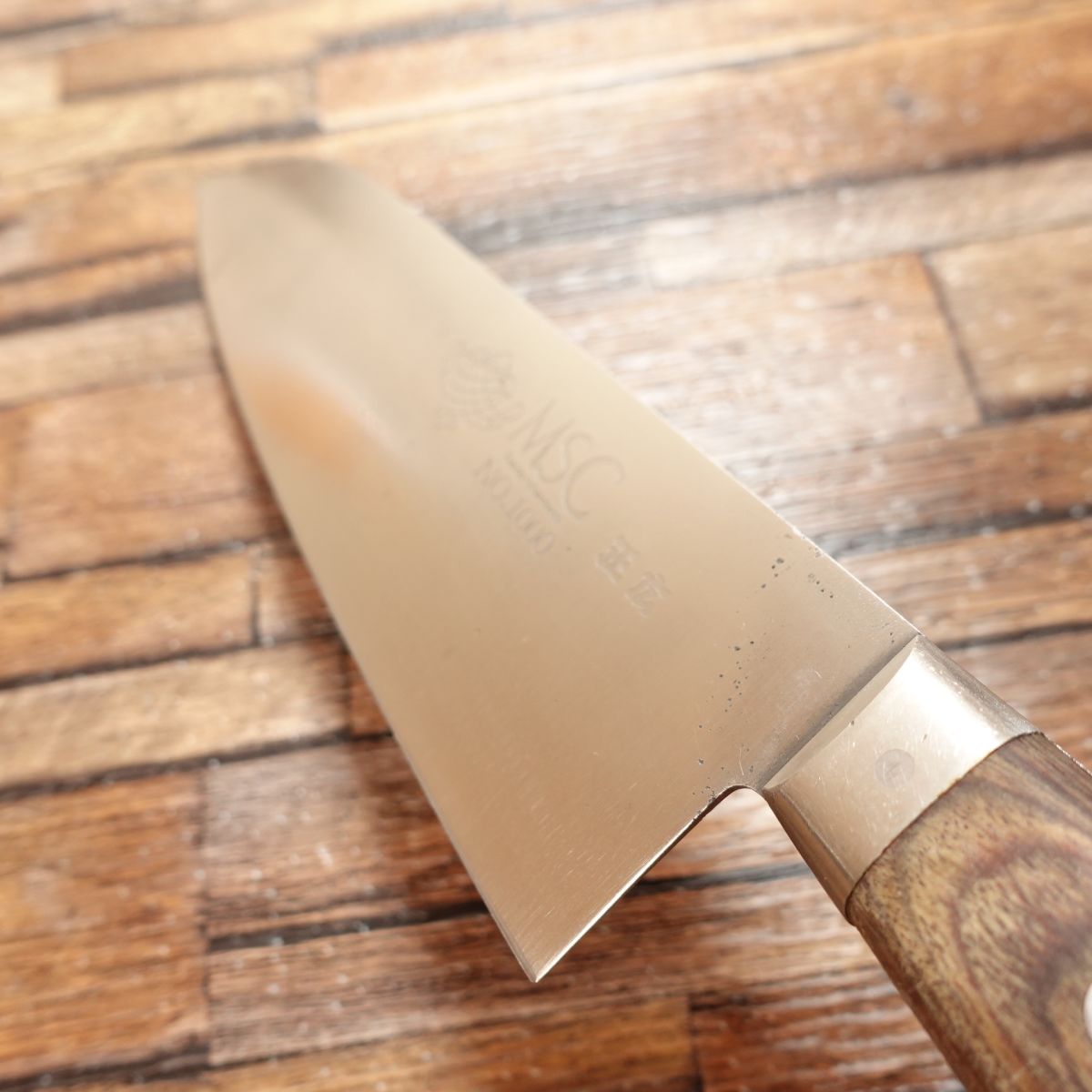 Couteau Santoku MSC Masahiro, aiguisé, couteau tout usage, acier inoxydable, n° 1000