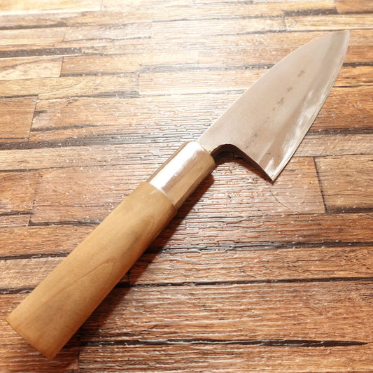 Kikuhiko Deba Knife, Sharpened, Single-edged, Japanese Knife, Thick Blade