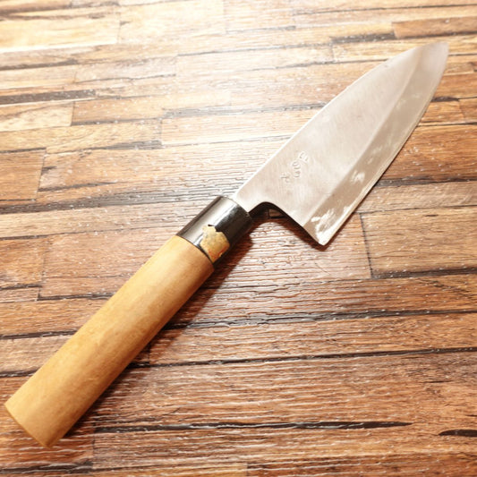 Kanekiyo Deba Knife, Sharpened, Single-edged, Japanese Knife, Thick Blade, Inoue