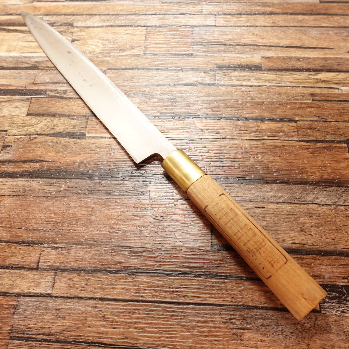 Sakai Kikumori Yanagiba Messer, geschärft, Sashimi-Messer, einschneidig, japanisches Messer, Stahl, Yanagi