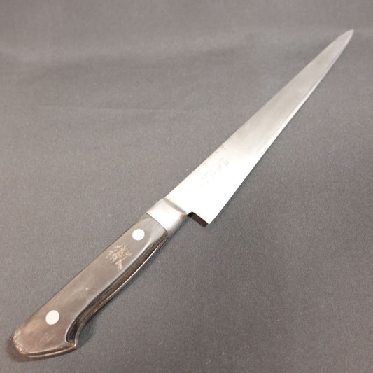 Minamoto Kanemasa Sujihiki, Sharpened, Single-edged, Slicer, Western Knife, Also for Sashimi, Yanagi, With Engraved Handle