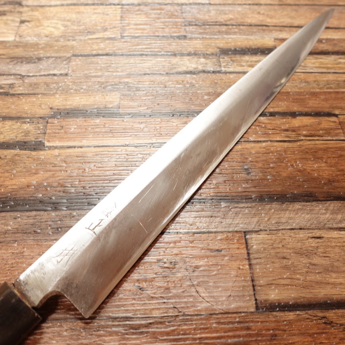 Masamoto Yanagiba Knife, Sharpened, Water Buffalo Horn Handle, Sashimi Knife, Well Maintained