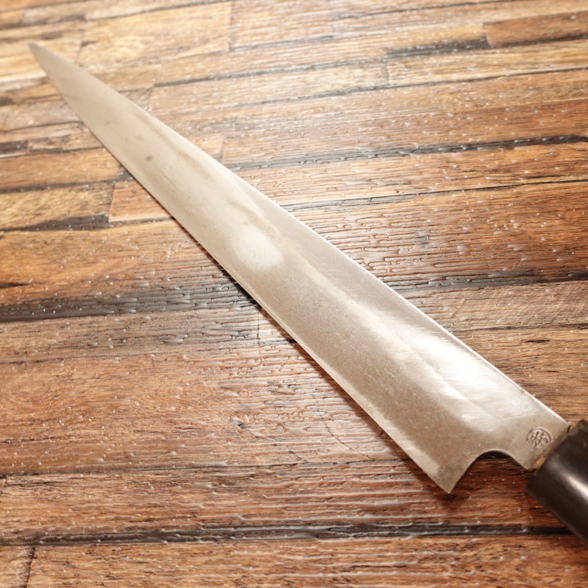 Masamoto Yanagiba Knife, Sharpened, Water Buffalo Horn Handle, Sashimi Knife, Well Maintained