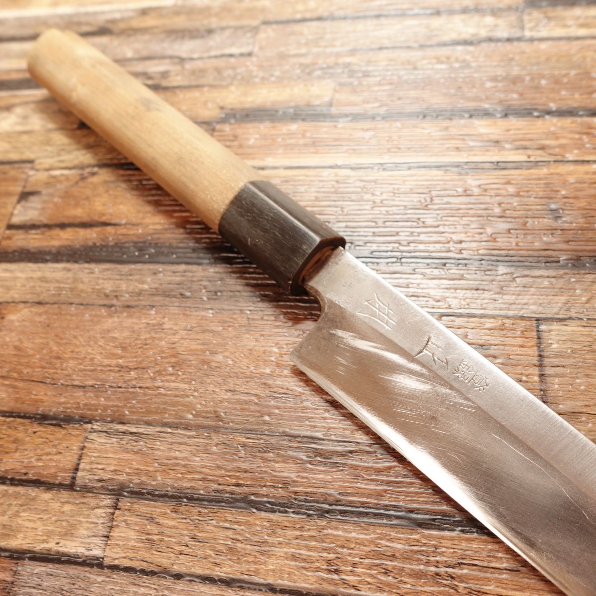 Masamoto Yanagiba Knife, Sharpened, Water Buffalo Horn Handle, Sashimi Knife, Well Maintained