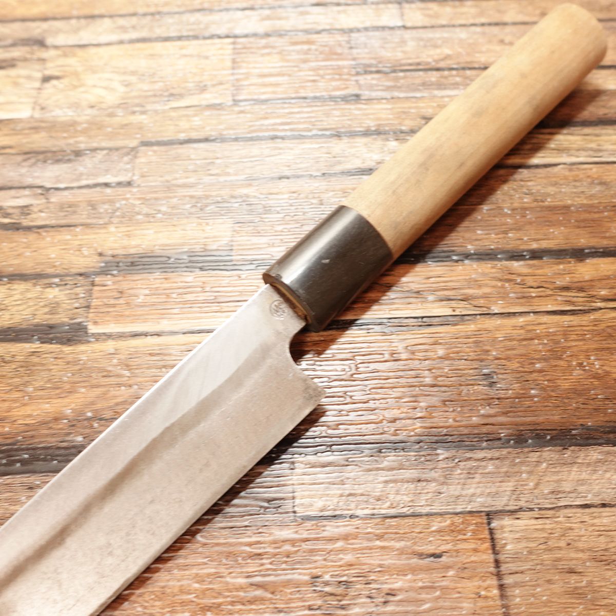 Masamoto Yanagiba Knife, Sharpened, Water Buffalo Horn Handle, Sashimi Knife, Well Maintained