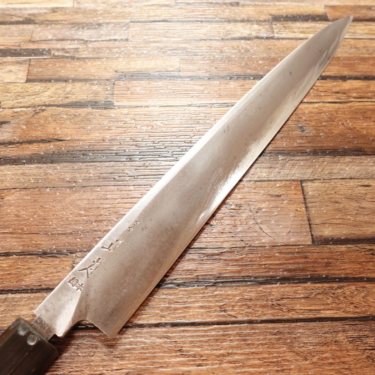 Masamoto Sohonten Yanagiba Knife, Sharpened, Sashimi Knife, Octagonal Handle, Water Buffalo Ferrule, Well Maintained