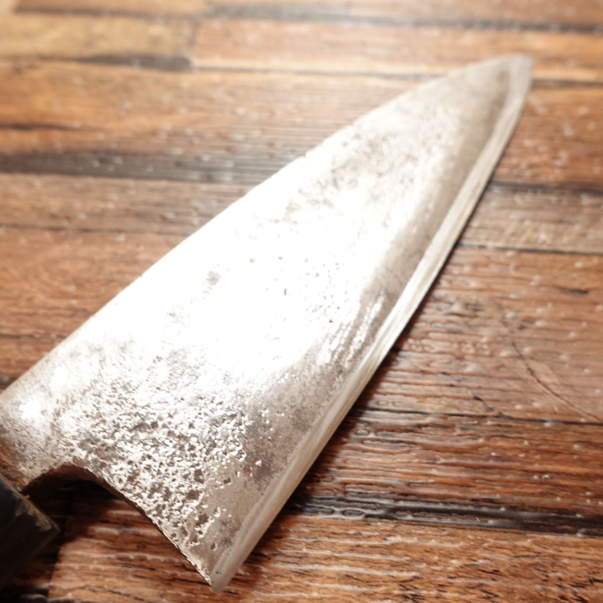 Tosa Yasuki Steel Aogami Santoku Allzweckmesser, geschärft, Deba, zweischneidig