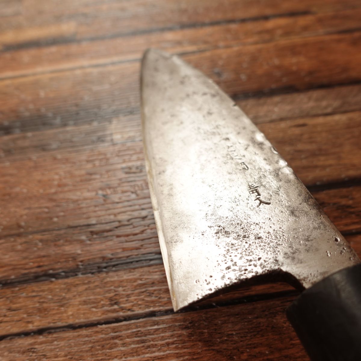 Tosa Yasuki Steel Aogami Santoku Allzweckmesser, geschärft, Deba, zweischneidig