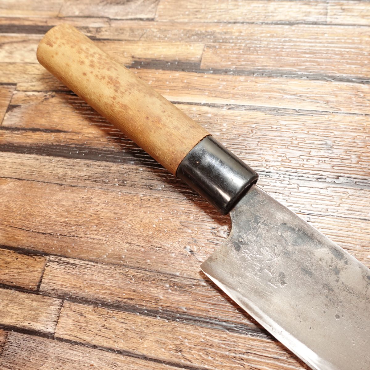 Miyako-Sando Santoku Knife, Sharpened, Black Forged, All-purpose Knife, Miyakonojo