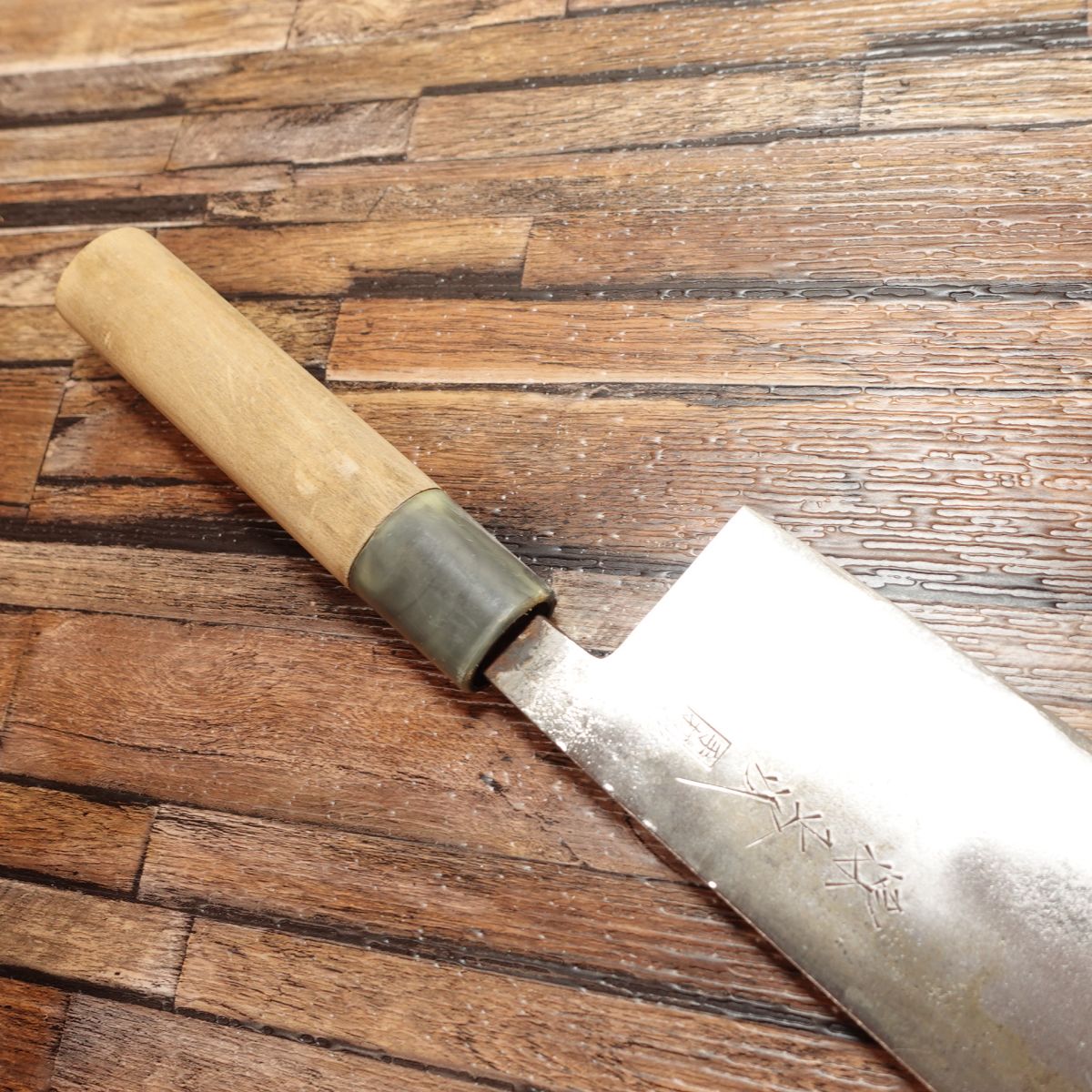 Minamoto Masatsugu Nakiri Knife, Sharpened, Thin Blade, Nakiri, Steel, Double-edged