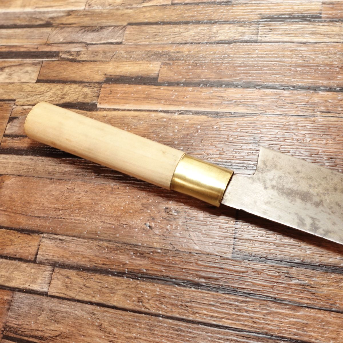 Sakai Fujiwara Masasuke Santoku Knife, Sharpened, All-purpose Knife, Double-edged, Steel, Bunka Knife, K-tip