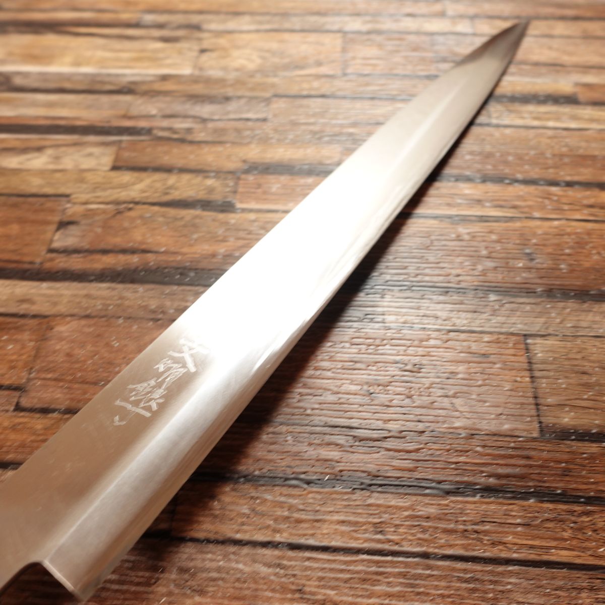 Bunmei Gincho Yanagiba Knife, Sharpened, Sashimi Knife, Water Buffalo Octagonal Handle, 340mm, Stainless Steel