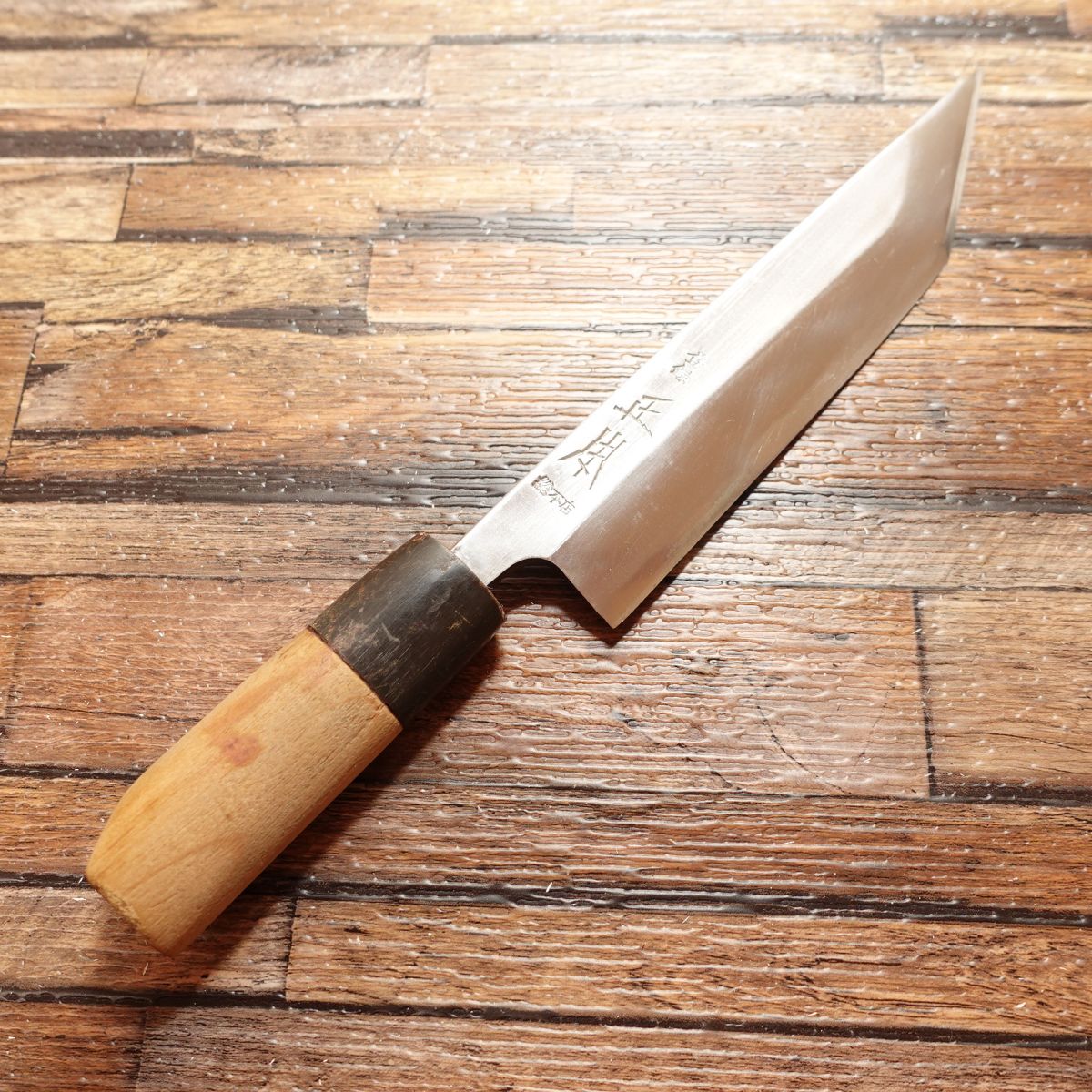 Masamoto Sohonten Unagi Saki Knife, Sharpened, Eel Knife, Water Buffalo Horn Handle, Steel