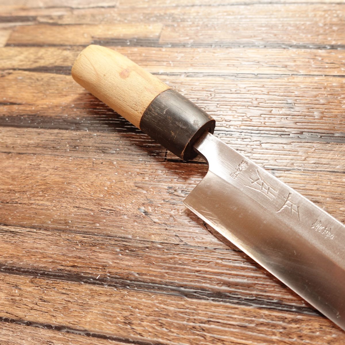 Masamoto Sohonten Unagi Saki Knife, Sharpened, Eel Knife, Water Buffalo Horn Handle, Steel