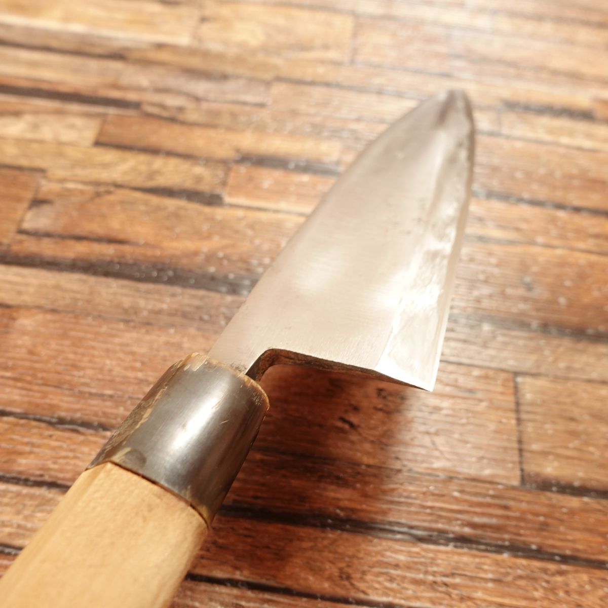 Masamoto Deba Knife, Sharpened, Water Buffalo Horn Handle, Hideyoshi