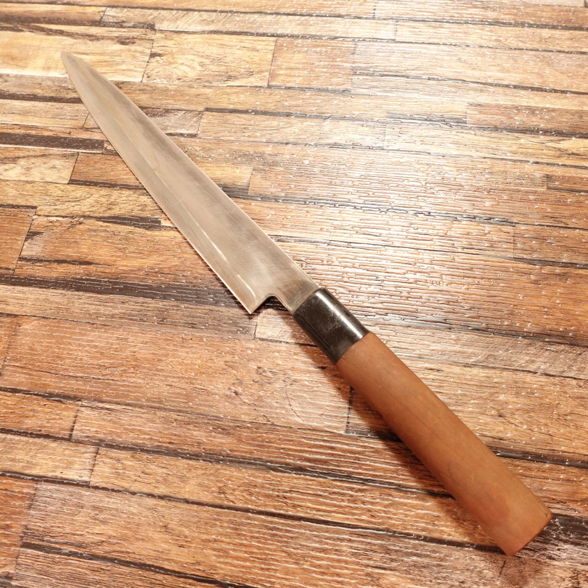 Katsuhiro Yanagiba Knife, Sharpened, Sashimi Knife, Double-edged, With Sharpness Sticker