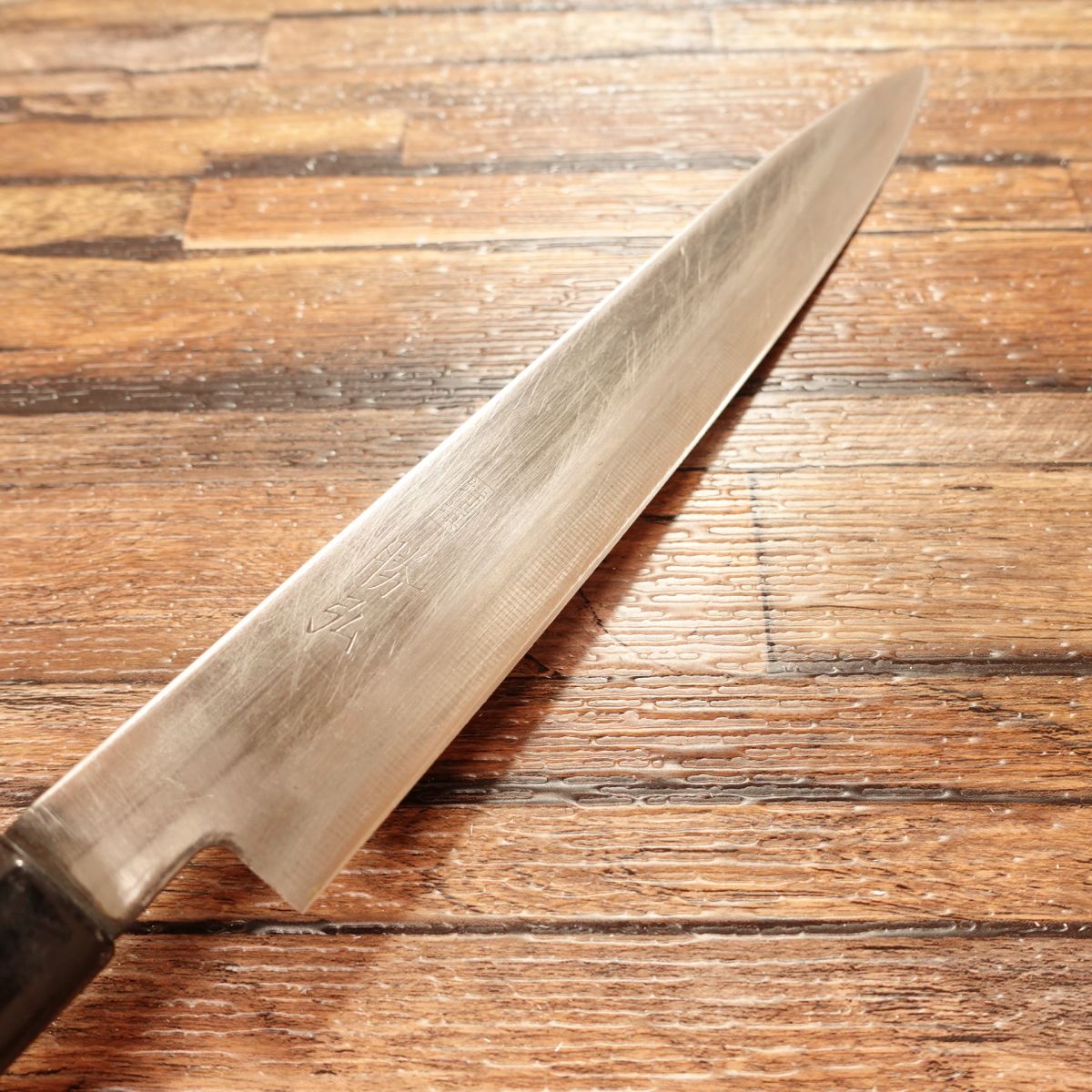 Katsuhiro Yanagiba Knife, Sharpened, Sashimi Knife, Double-edged, With Sharpness Sticker