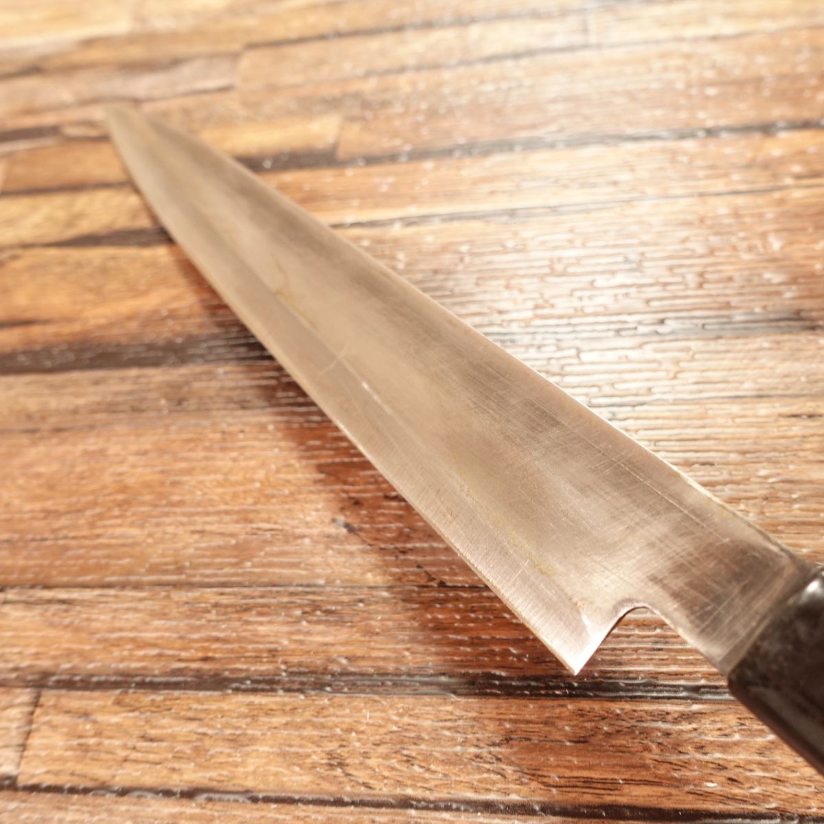 Katsuhiro Yanagiba Knife, Sharpened, Sashimi Knife, Double-edged, With Sharpness Sticker