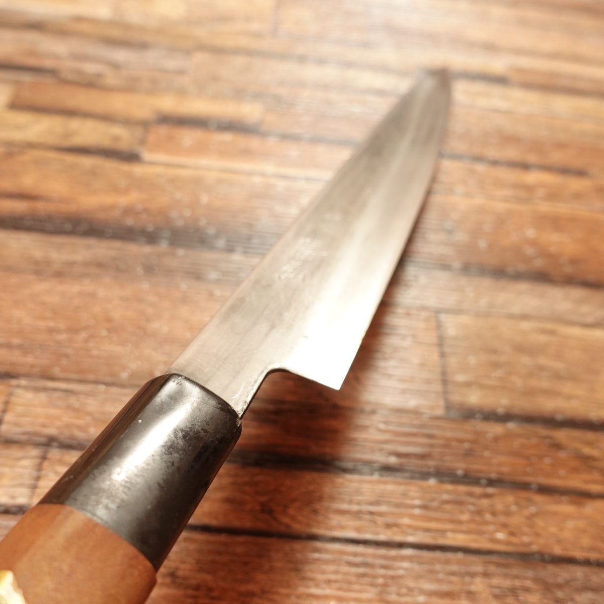 Katsuhiro Yanagiba Knife, Sharpened, Sashimi Knife, Double-edged, With Sharpness Sticker