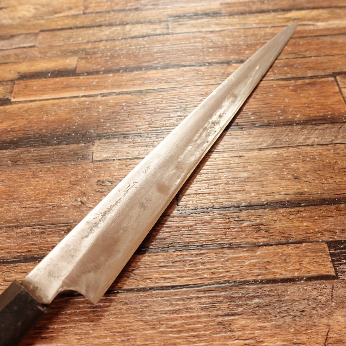 Azumaminamotono Masatame Yanagiba Knife, Sharpened, Sashimi Knife, Single-edged