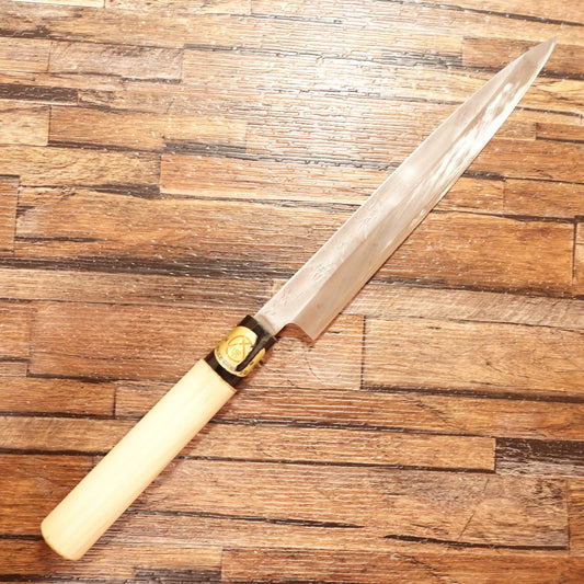 Sakai Tamanishiki Yanagiba Knife, Sharpened, Sashimi Knife, Lightly Used, With Name Engraving