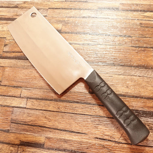 Seki Kanemura Chinese Cleaver, Sharpened, Stainless Steel, Double-edged, With Hook Hole