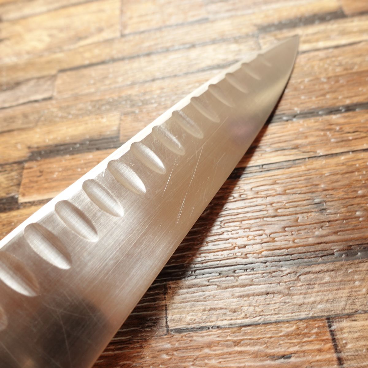 Engraving Faded Gyuto, Sharpened, Dimpled Finish, Sakai Ichimonji Mitsuhide? SWORD, Stainless Steel, Double-edged, All-purpose Knife