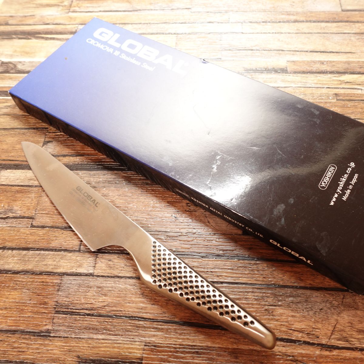 Global Petty Knife, Sharpened, Fruit Knife, Stainless Steel, GLOBAL GS-3, With Box, Lightly Used