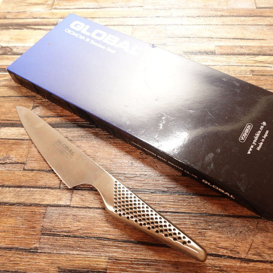 Global Petty Knife, Sharpened, Fruit Knife, Stainless Steel, GLOBAL GS-3, With Box, Lightly Used