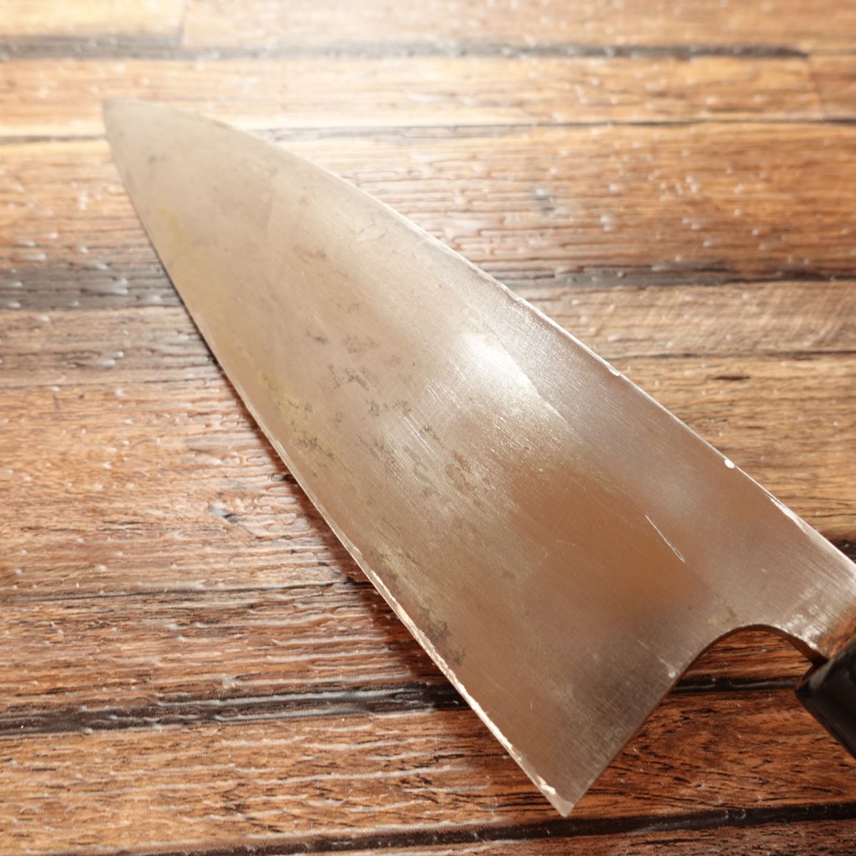 Minamoto Tamehisa Deba Knife, Sharpened, With Handmade Seal, Lightly Used, Steel