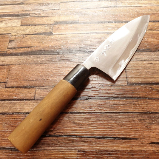 Tokyo Sugimoto Deba Knife, Sharpened, Small Deba Knife, Steel