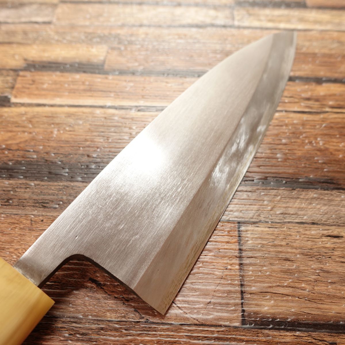 Tsukiji Masamoto Deba Knife, Sharpened, White Water Buffalo Horn Handle, With Wooden Sheath, Steel