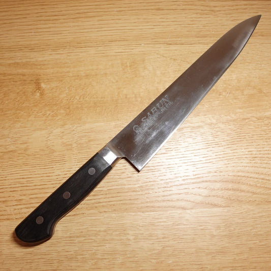 SABUN Gyuto, geschärft, Allzweckmesser, Edelstahl, einschneidig, schräg, Hobel, Sujihiki