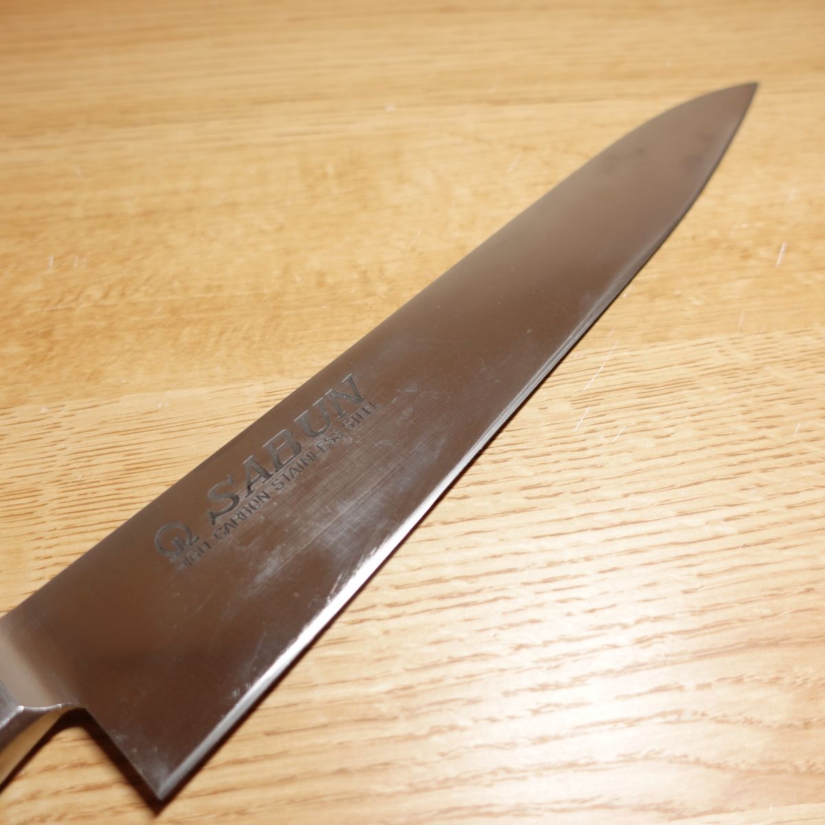 SABUN Gyuto, geschärft, Allzweckmesser, Edelstahl, einschneidig, schräg, Hobel, Sujihiki