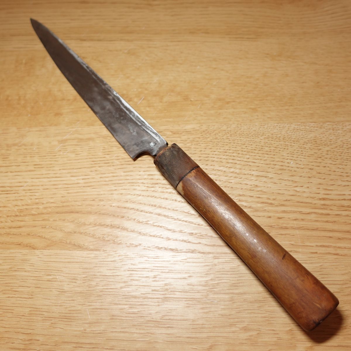 Masamoto Yanagiba Messer, geschärft, Sashimi-Messer, Griff aus Wasserbüffelhorn, japanisches Messer, einschneidig