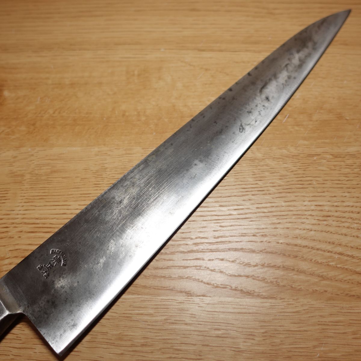 Munemasa Azuma Gyuto, aiguisé, couteau tout usage, 11 soleil, acier japonais, couteau occidental, à double tranchant