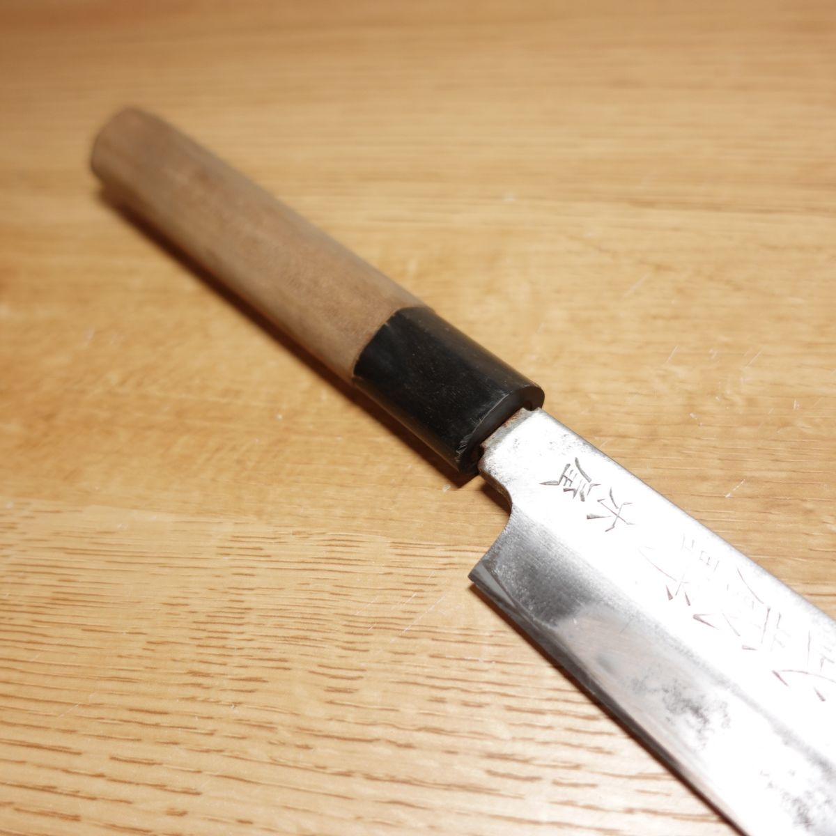 Musashino Kiya Yanagiba Knife, Sharpened, Sashimi Knife, Water Buffalo Horn Handle, Single-edged