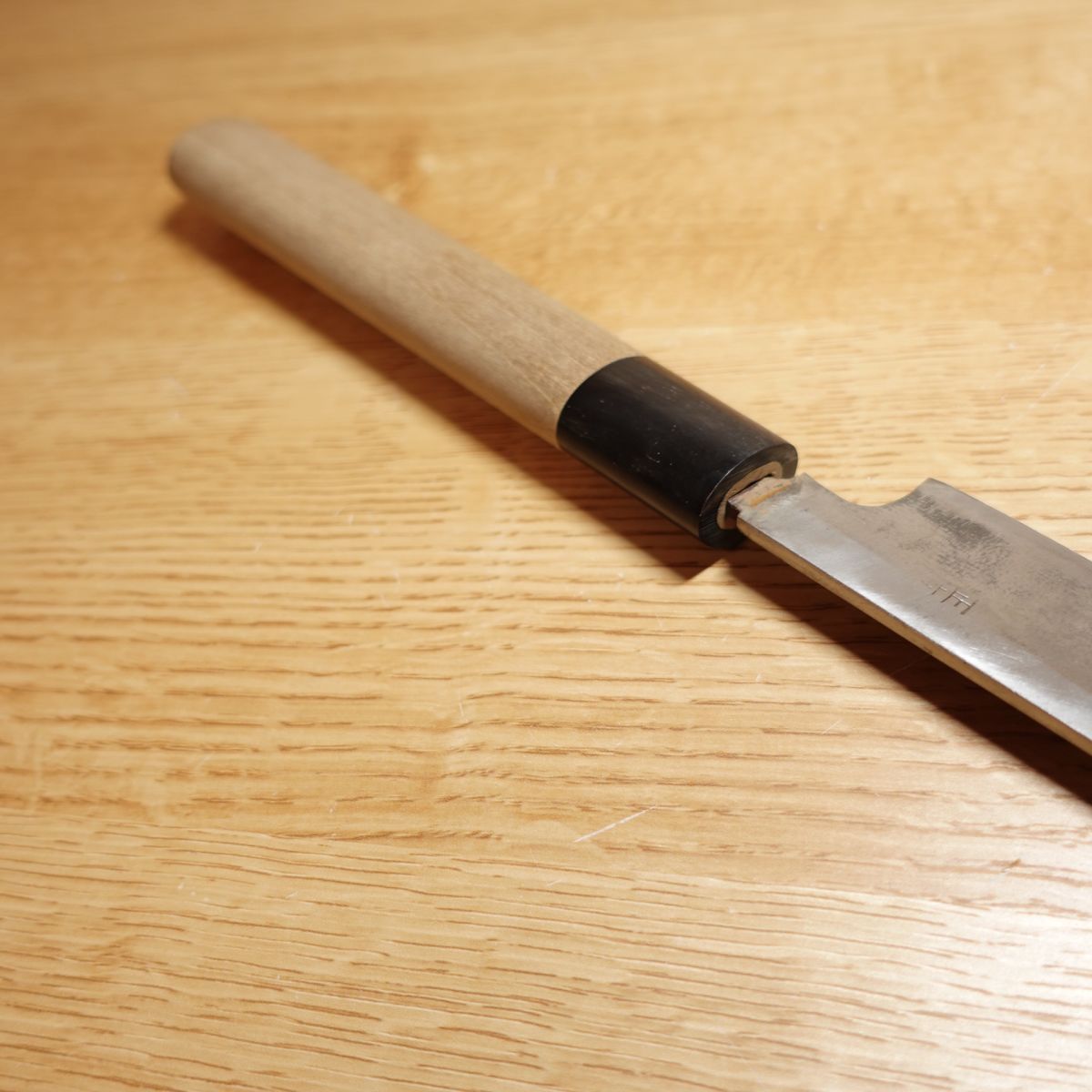 Shoujiki Yanagiba-Messer, geschärft, Sashimi-Messer, Griff aus Wasserbüffelhorn, einschneidig, japanisches Messer