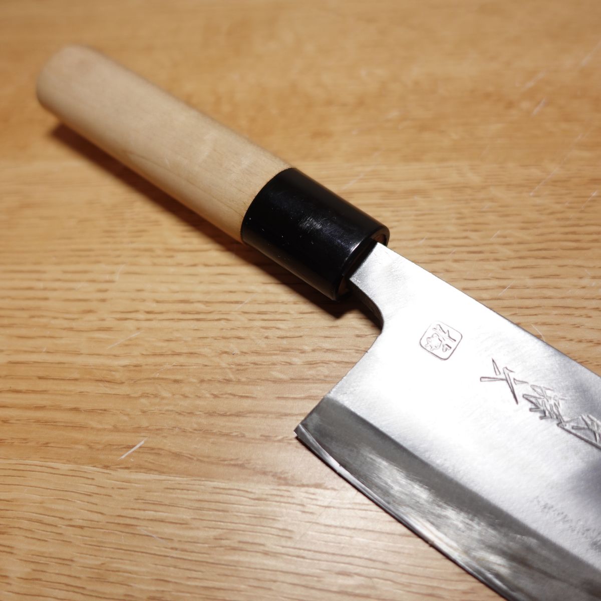 Seki-Magoroku Ume Deba Knife, Sharpened, Thick Blade, Single-edged