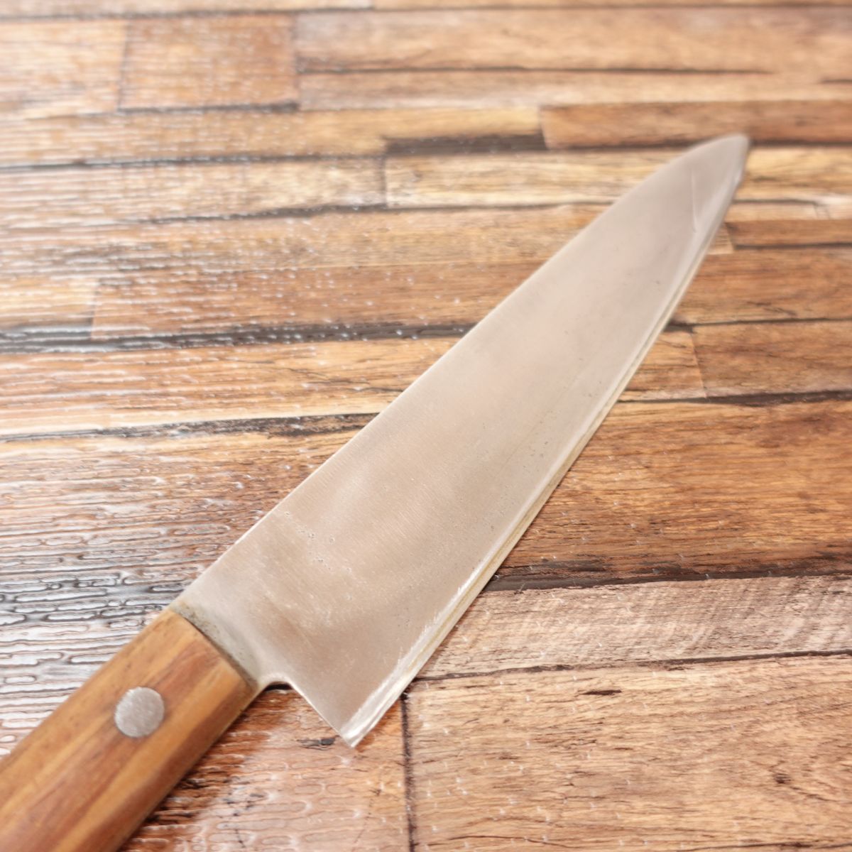 Couteau tout usage Tengu, aiguisé, Gyuto, Couteau Santoku, à double tranchant, Hon-Warikomi, DP