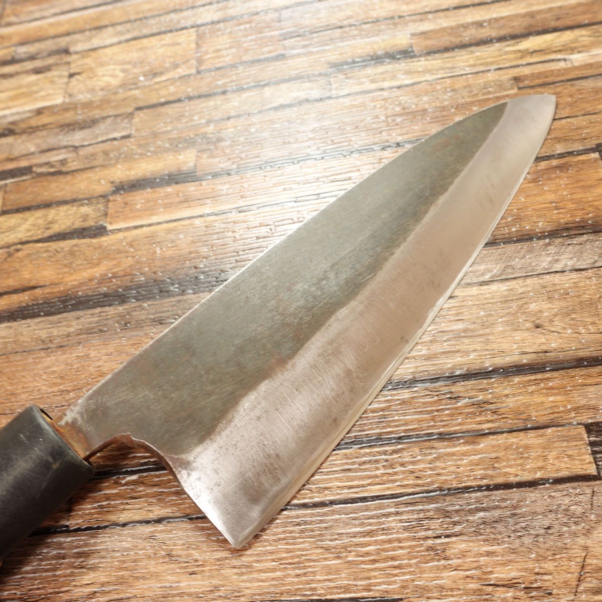 Sakai Shigekiyo Large Deba Knife, Sharpened, Black Forged, Hagane Steel